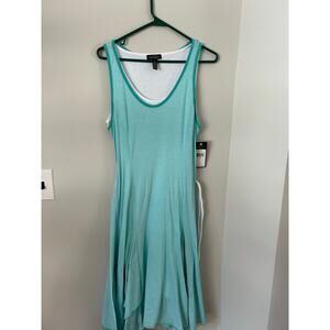 New Lauren Jeans Co Ralph Lauren Dress M 100% Cotton with striped Belted